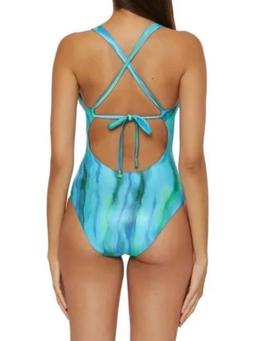 Becca by Rebecca Virtue Metallic Solar Energy One Piece Women's Swim Suit